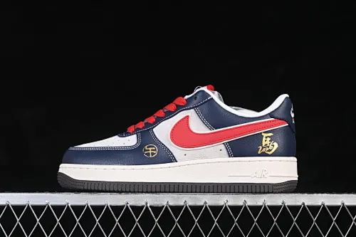 All categories Nk Air Force 1 Air Force series Nk Air Force 1 Low Air Force low-top Nike Air Force 1'07 Low Limited to the Year of the Horse Navy blue with red and white Air Force 1 low-top casual sneakers HT5088-617